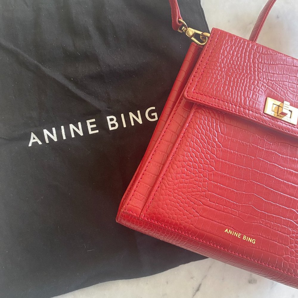 ANINE BING Katya Bag - Red - Leather